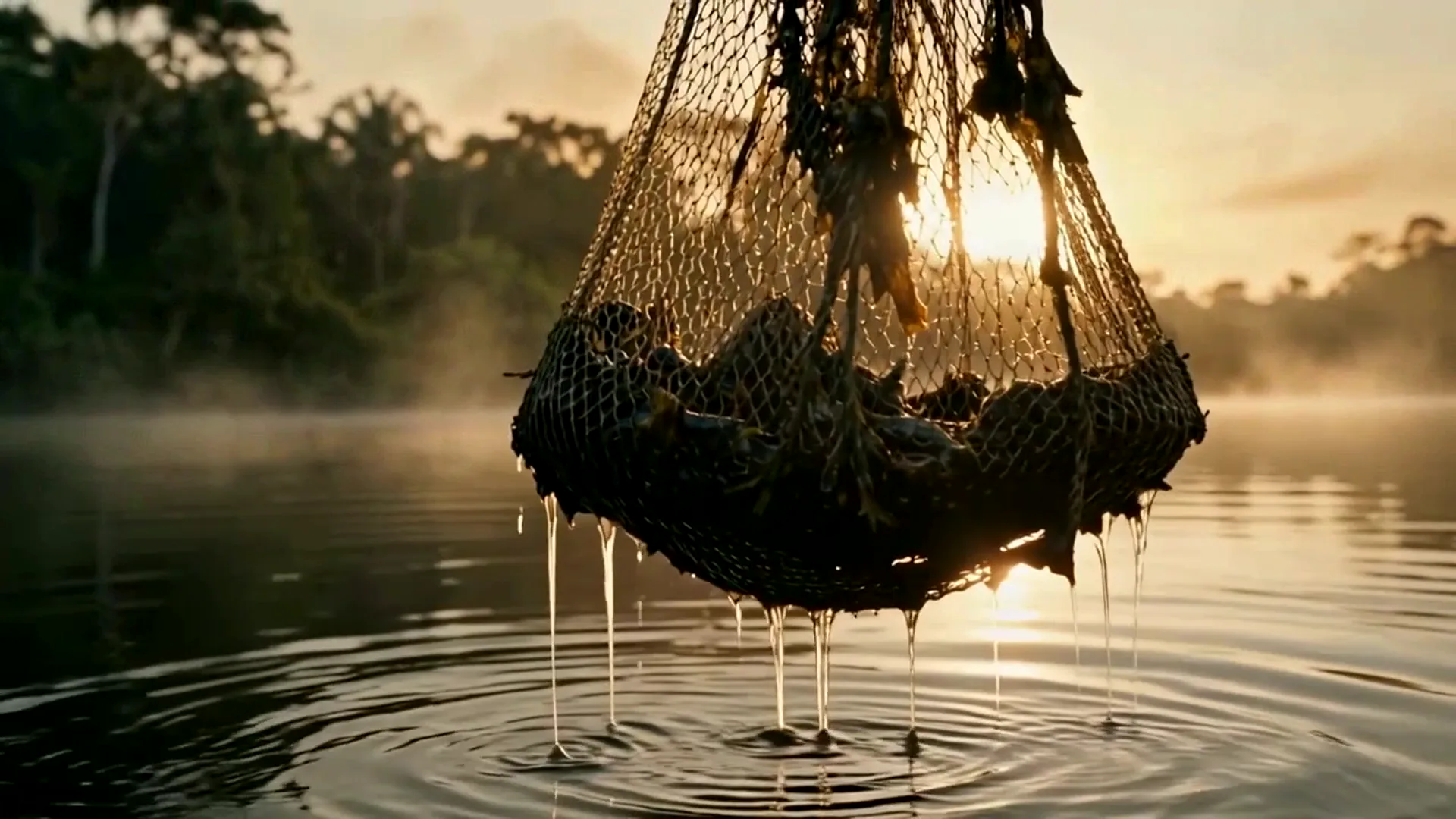 A rede de pesca